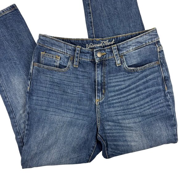 Universal Thread High Rise Straight Jeans Womens 8/29 Medium Wash Blue Denim - Picture 4 of 11